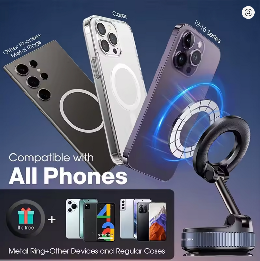 Magnetic Suck Design Foldable Car Navigation Phone Holder