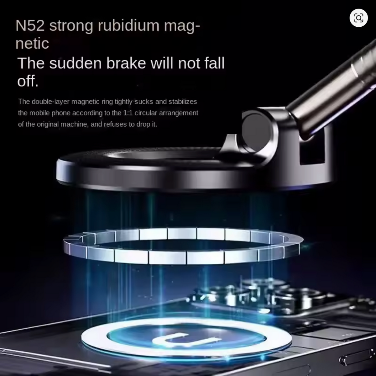 Magnetic Suck Design Foldable Car Navigation Phone Holder